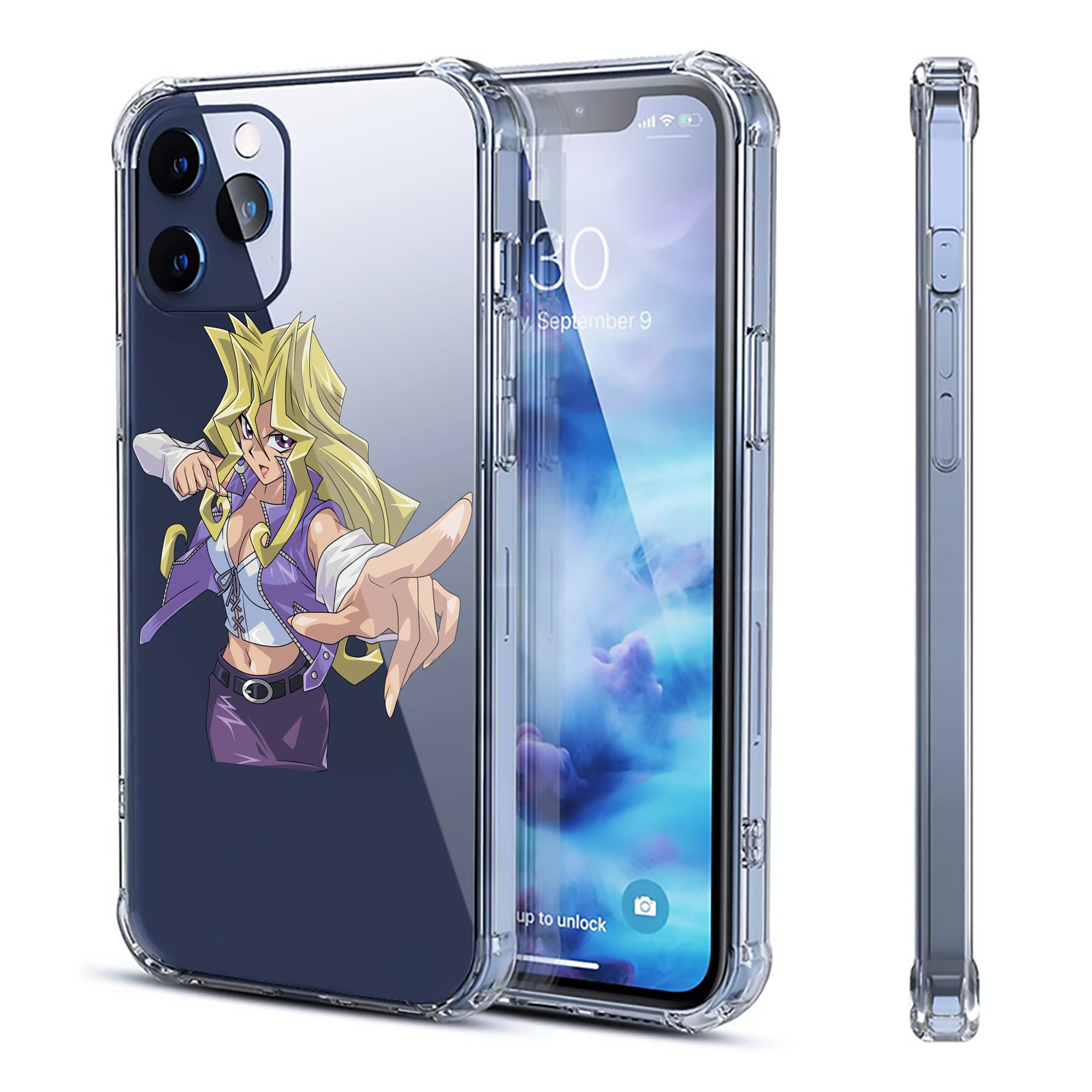 （画像用） 遊☆戯☆王 Yu-Gi-Oh! 【iPhone 12シリーズ対応】透明スマホケース（クリアソフトケース）